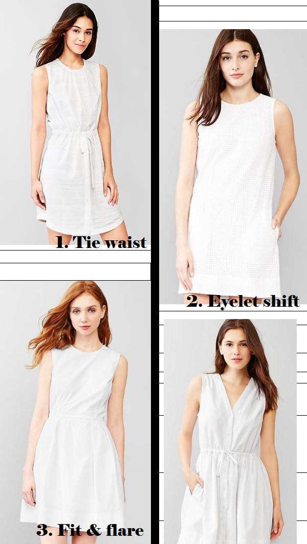 gap white dress