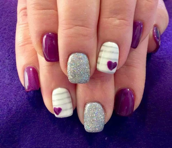 45 awesome heart nail art designs to inspire you 45 Awesome Heart Nail Art Designs To Inspire You - Fine Art and You