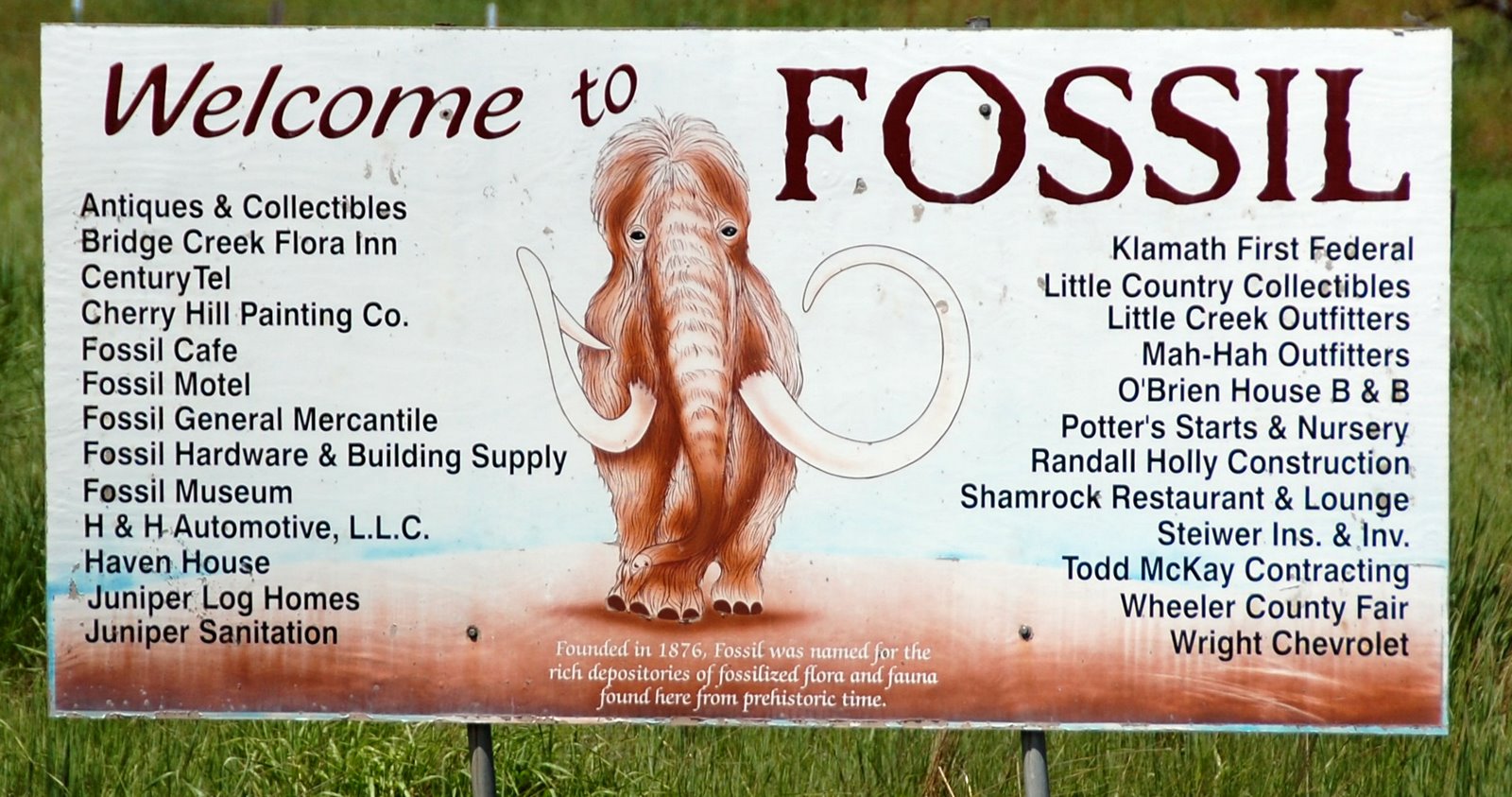 Q on holiday Fossil, Oregon