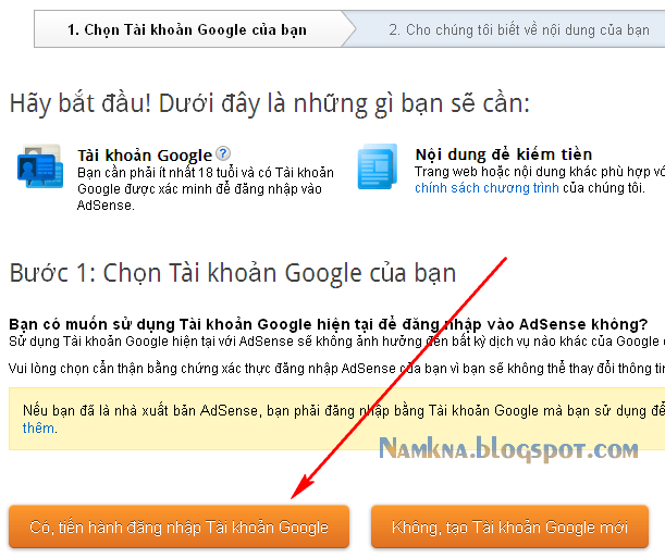 Cách đăng ký Google AdSense cho Blogspot