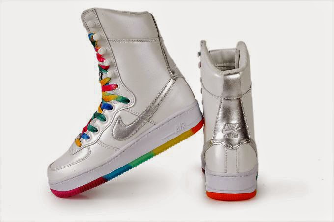 rainbow nike boots
