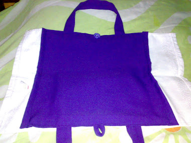 bolsa feita de toalha