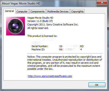 Vegas Movie Studio HD Platinum 11 cheap license