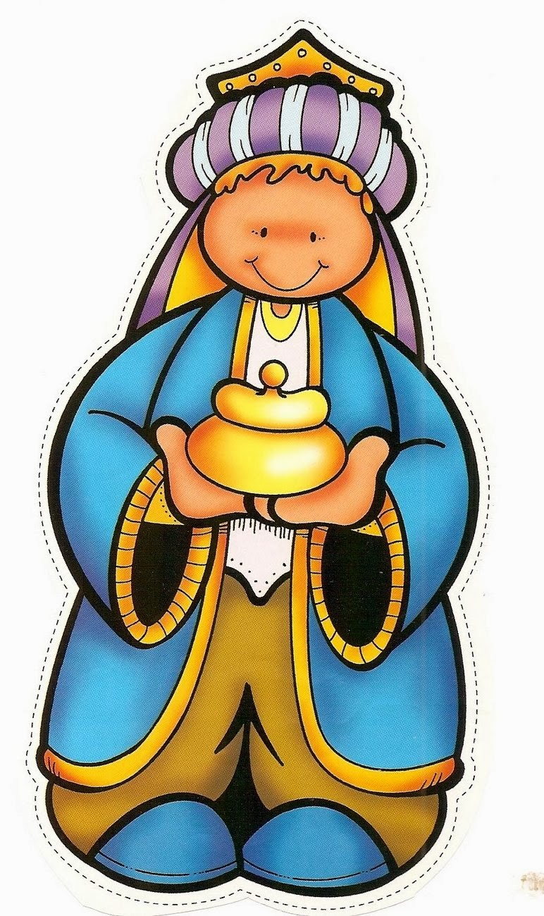 Material educativo para maestros: Nacimiento armable a color