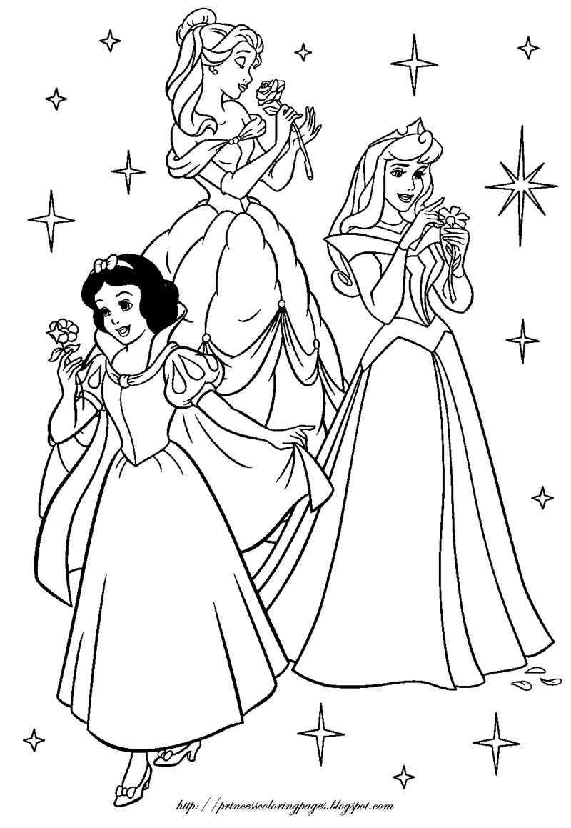 Crayons and Checkbooks Free Disney Princess Coloring Pages
