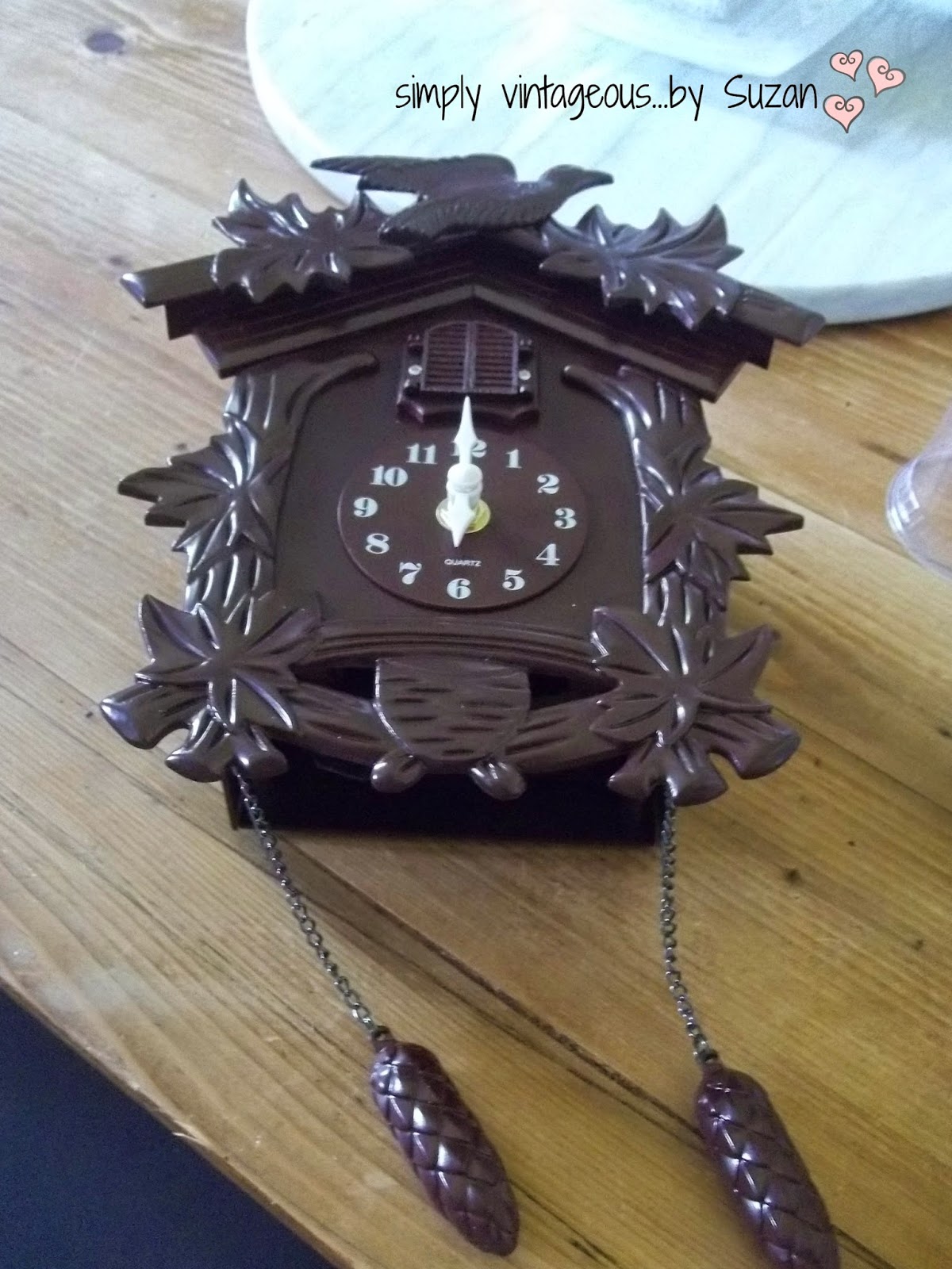 simply vintageous...by Suzan A PAINTED CUCKOO CLOCK