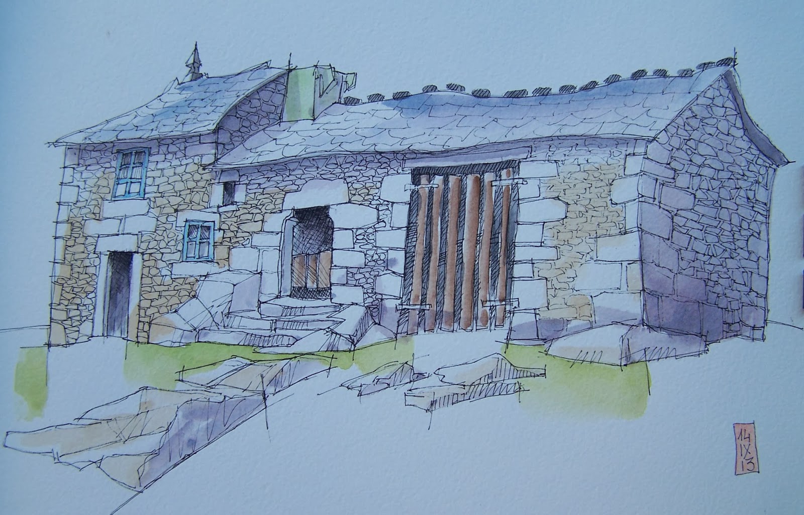 Urban Sketchers Spain. El mundo dibujo a dibujo. MirazFriol (Lugo)