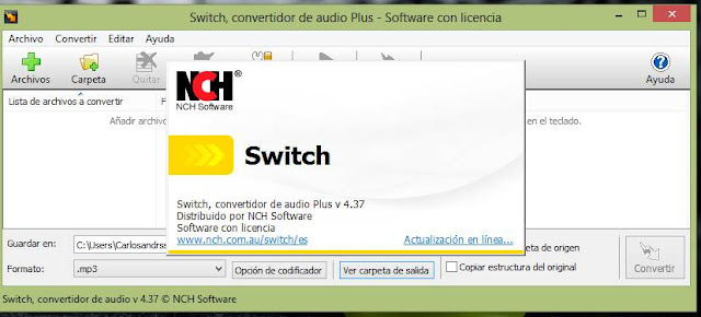 Switch Sound File Converter Versión 4.37 Español 2013 