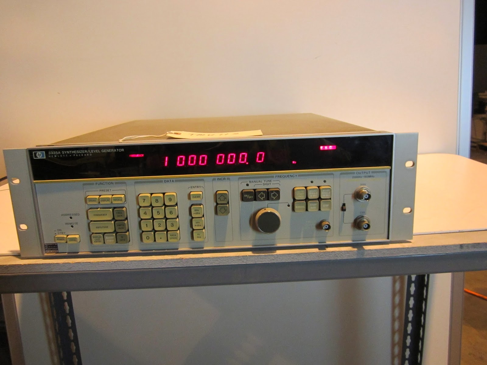 HP 3335ASTD Synthesize Level Generator (TMU112) Panatron Inc.