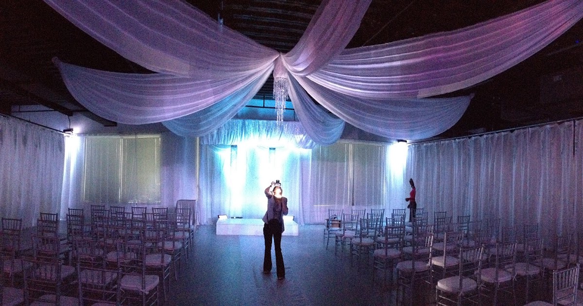 W Drapings Florida Ceiling Drapings and Wedding Chiffon Heavenly Draped!