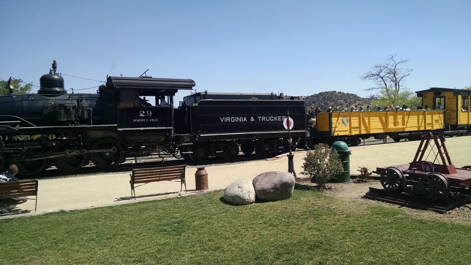 Running on Eddie Virginia City Nevada Railroad Ride (Virginia
