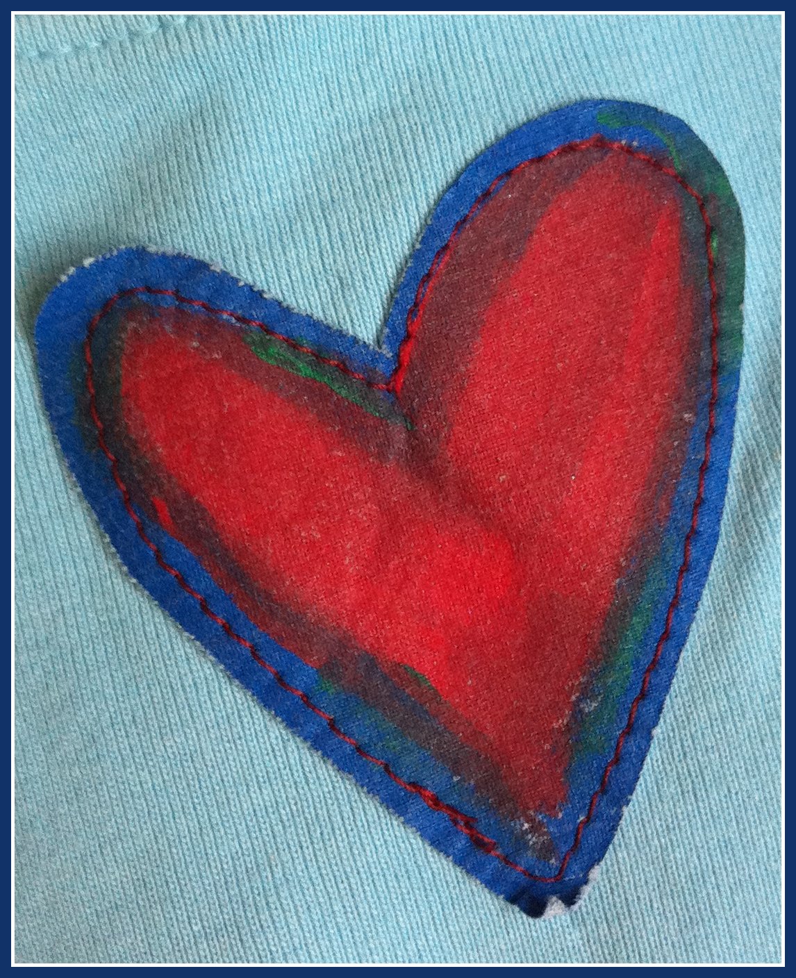 Upcycled Education Painted Applique Patches