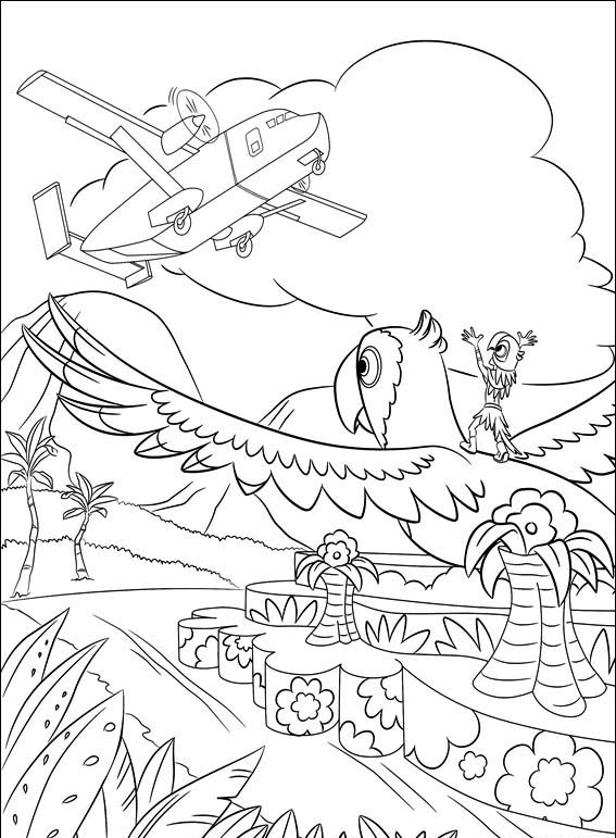 Kids Under 7 Rio Coloring Pages