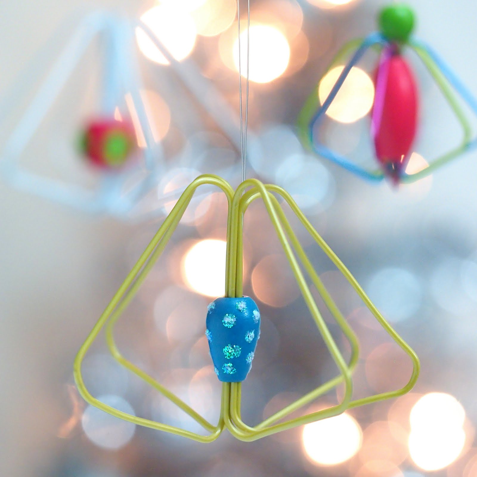The Tiny Funnel Paper Clip Christmas Ornaments