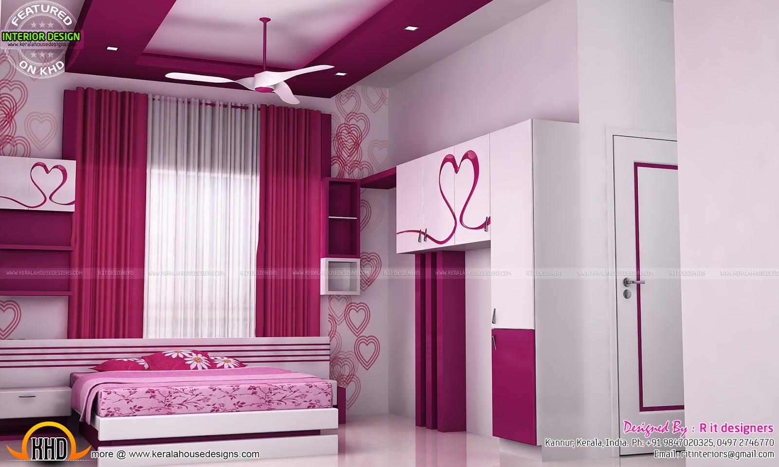 R It Designers (home Design In Kannur) Part - 39: Astounding Bedroom Design Kannur Images - Simple Design Home .