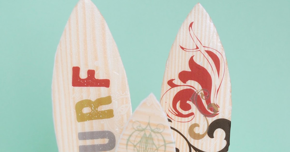 zakka life: Kid Craft: Mini Surfboards