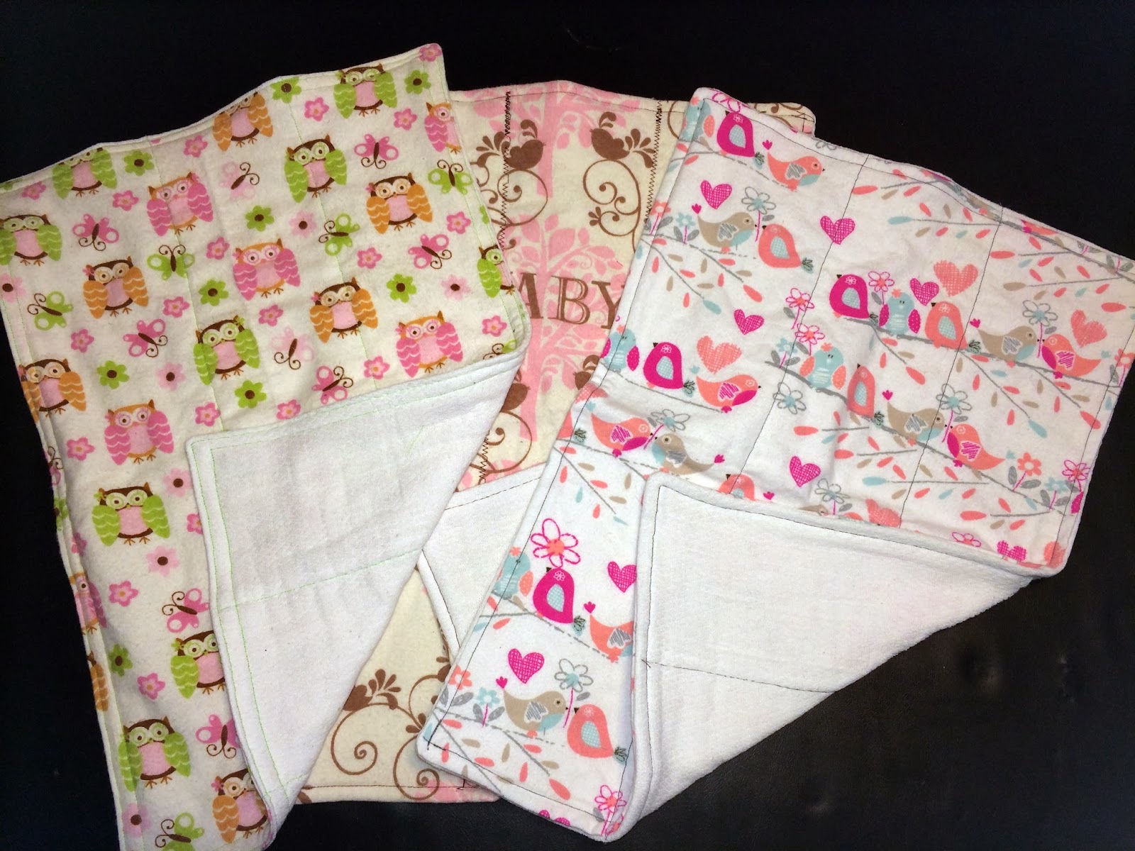 Kate's Creative Moments Burp Rags