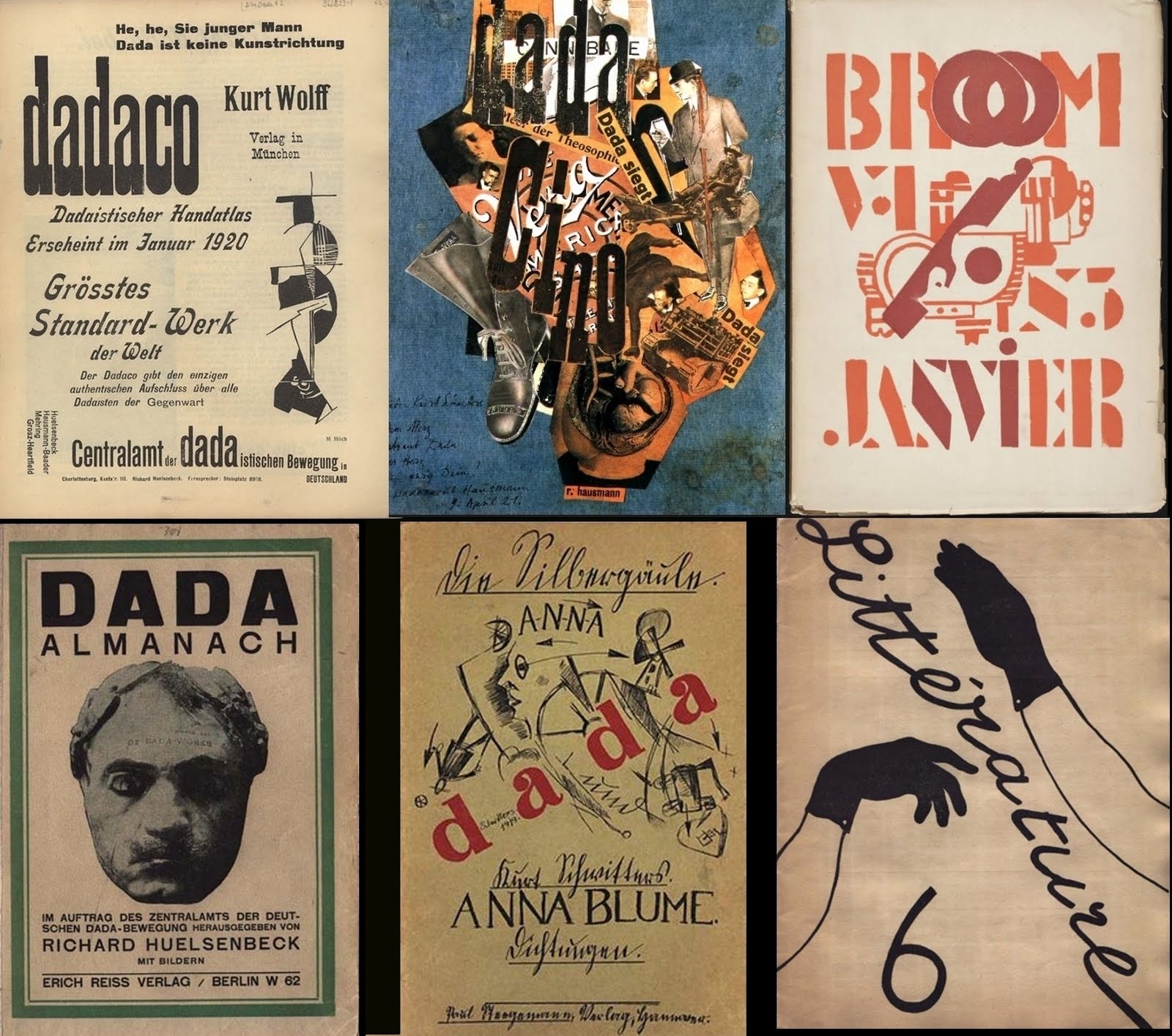 Der Zeltweg Tristan Tzara Vintage Dada Poster Germany Hans Arp 1920 