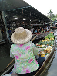 Mercado flutuante em Bangkok