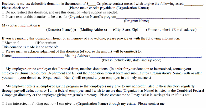 Grant Donation Letter Template Grant Donation Letter Template