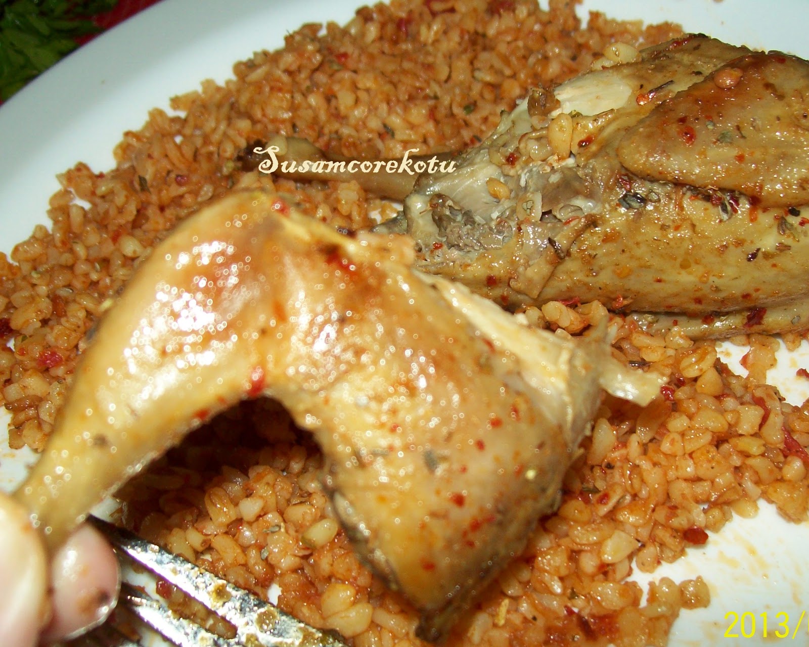 BILDIRCIN ETİ,FIRIN POŞETİNDE KIZARMIŞ BILDIRCIN Susam Çörek Otu