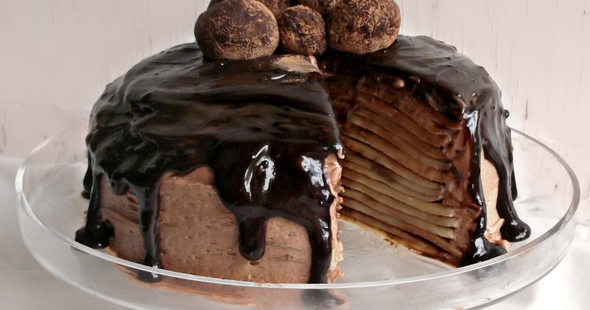 Lick The Spoon Chocolate Cointreau Ganache Crepe Cake