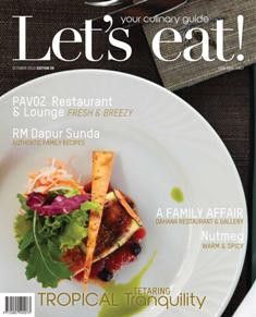 Let's Eat! Your culinary guide 39 - October 2012 | ISSN 2085-5907 | TRUE PDF | Mensile | Cibo | Bevande | Cucina Etnica
Let's Eat! Your culinary guide is a food and beverage magazine of PT Khrisna Inter Visi Media which aims to be a practical information on Food & Beverage as your culinary guide in easy to read format of Night Club, Bar and Restaurant Directory. Our vision is to be the leading magazine on Food & Beverage in Bali. The magazine is printed in english and will be distributed around Canggu, Jimbaran, Karangasem, Kuta, Legian, Lovina-Singaraja, Nusa Dua, Sanur, Seminyak, Tanjung Benoa, Tuban, and Ubud area with the possibility of expansion for the whole of Indonesia in the future.