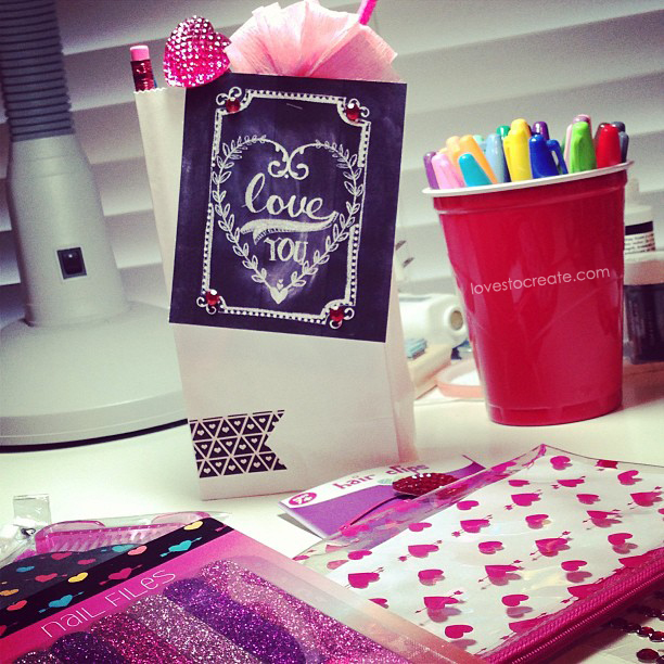 Loves To Create Last Minute Valentine Goody Bags