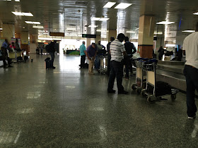 Baggage Claim at Murtala Muhammed International Airport in Lagos, Nigeria, West Africa