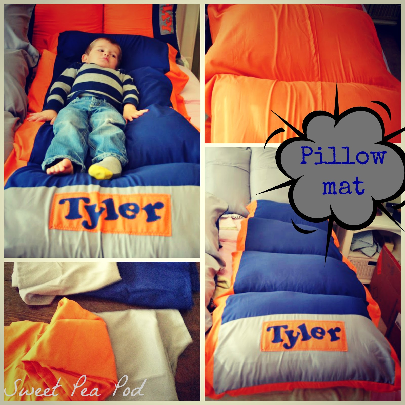 Sweet Pea Pod Pillow mats