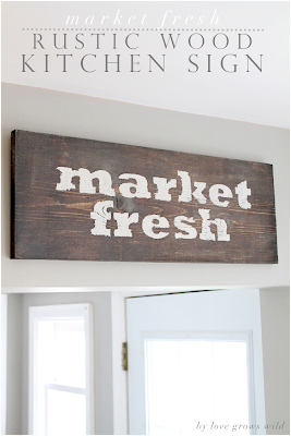 Rustic Wood Kitchen Sign