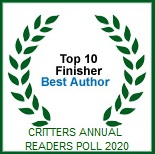 2020 Critters Annual Readers Poll Top 10 Best Author