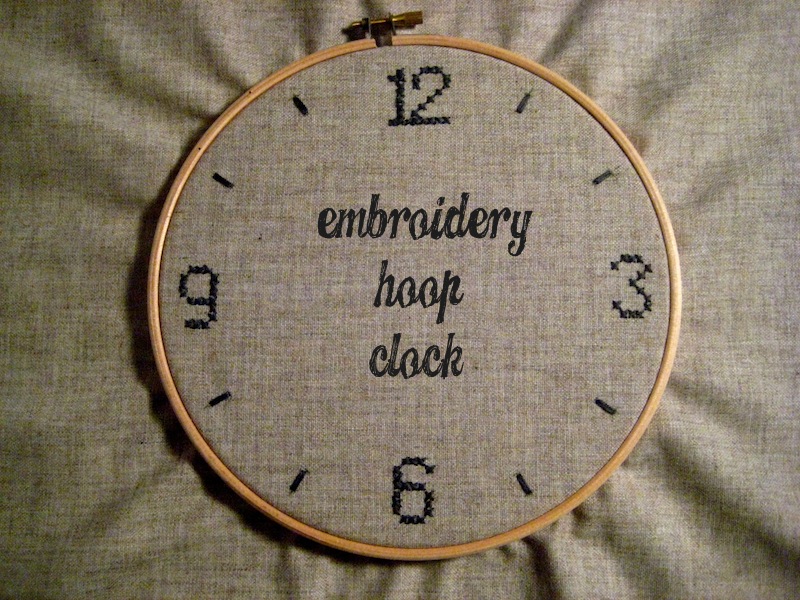 From scratch tcnuh hoop clock