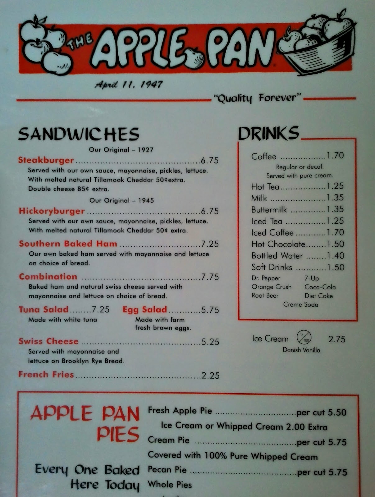 so little thyme. The Apple Pan