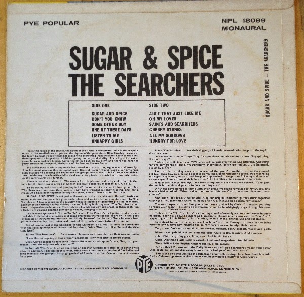 The Searchers Sugar And Spice The Searchers Sugar And Spice