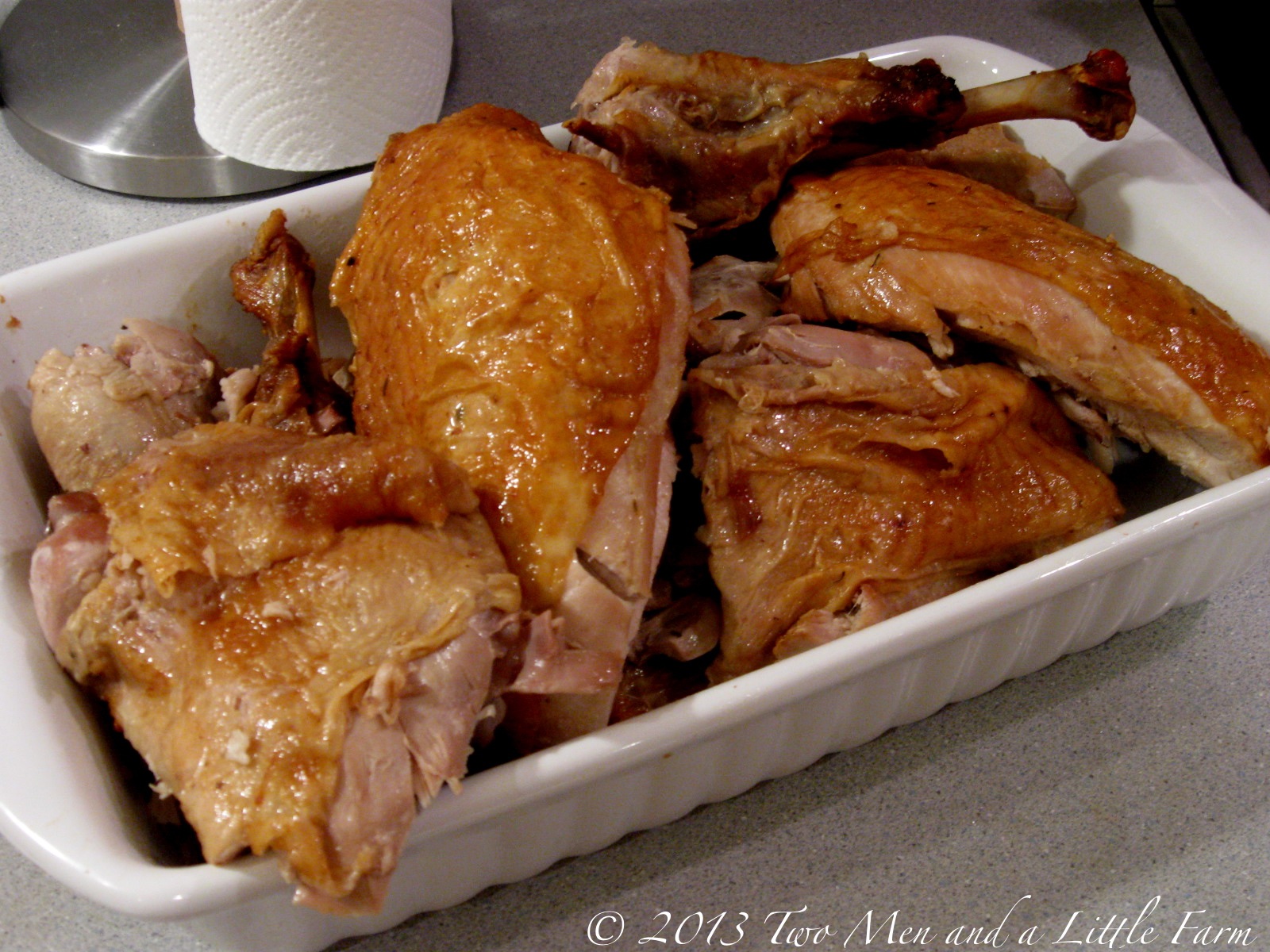 Two Men and a Little Farm BEER CAN TURKEY VERTICAL ROASTED