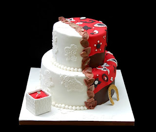 happy new year cake red and white red and white engagement new year cake 2016