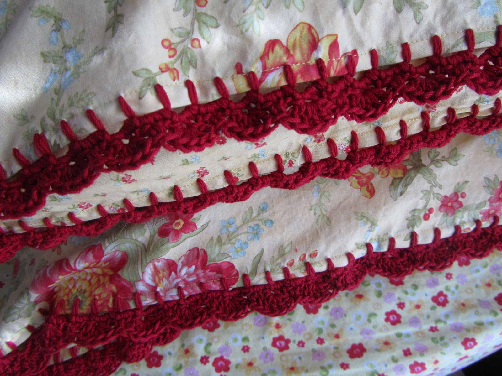 Collected Yarns Crocheted Pillowcase Edgings