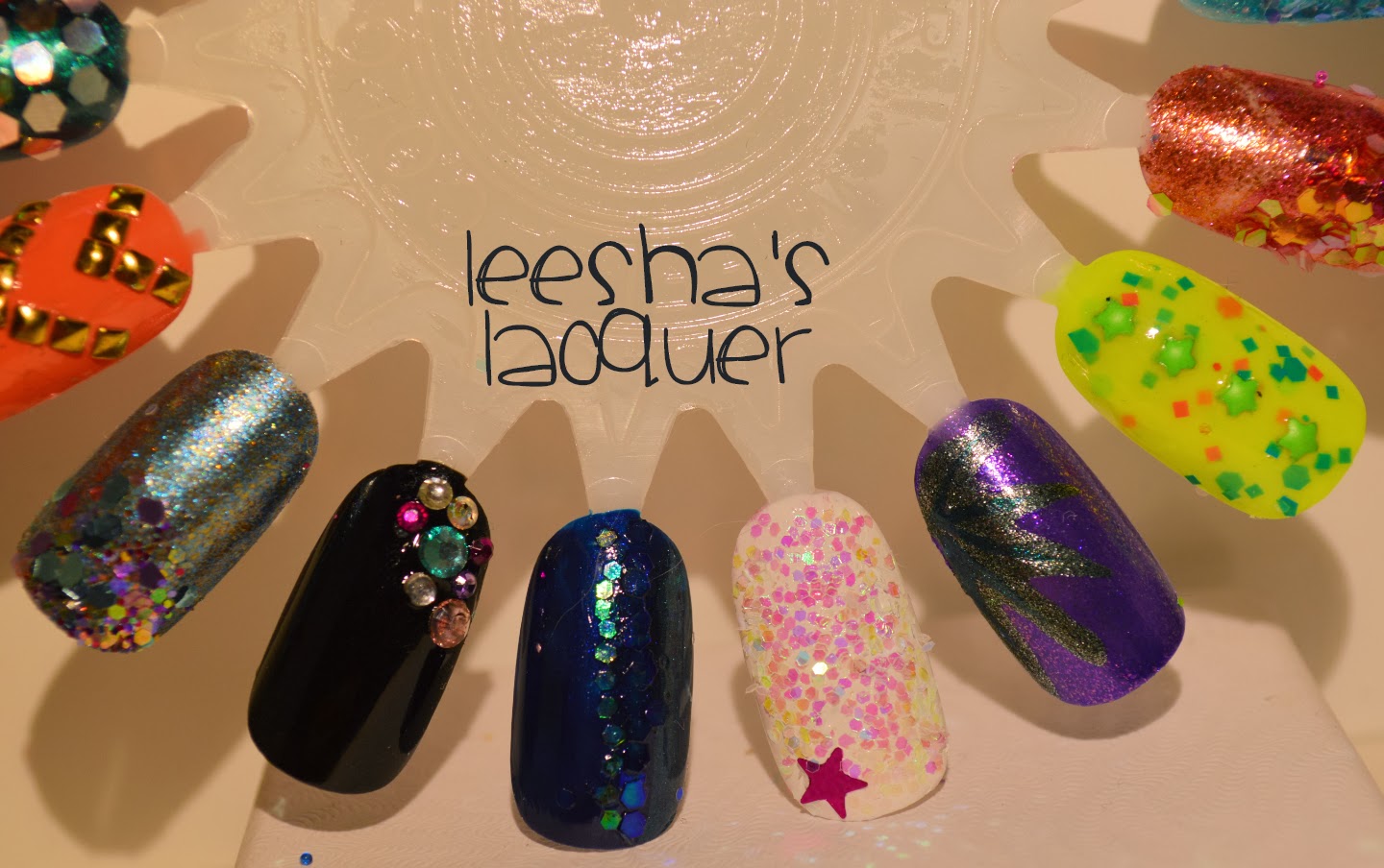 Leesha's Lacquer Nail Wheel Nail Art