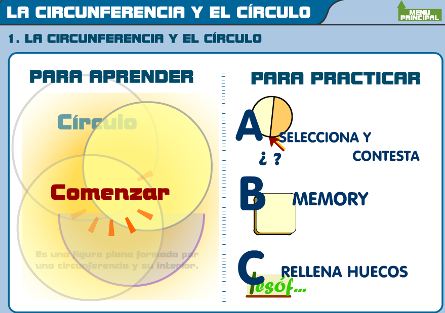 Elementos de una circunferencia
