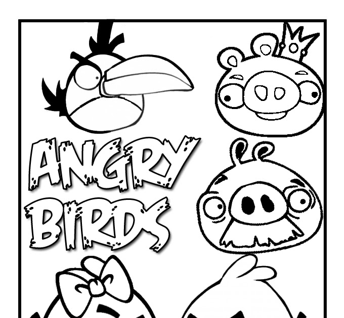 FUN & LEARN : Free worksheets for kid: ภาพระบายสี Angry Birds, Angry