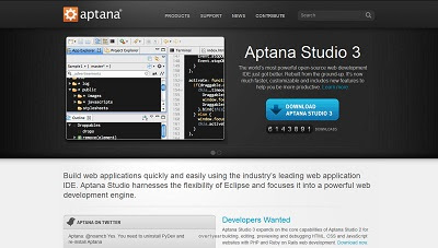Aptana Studio, Source Code Editor
