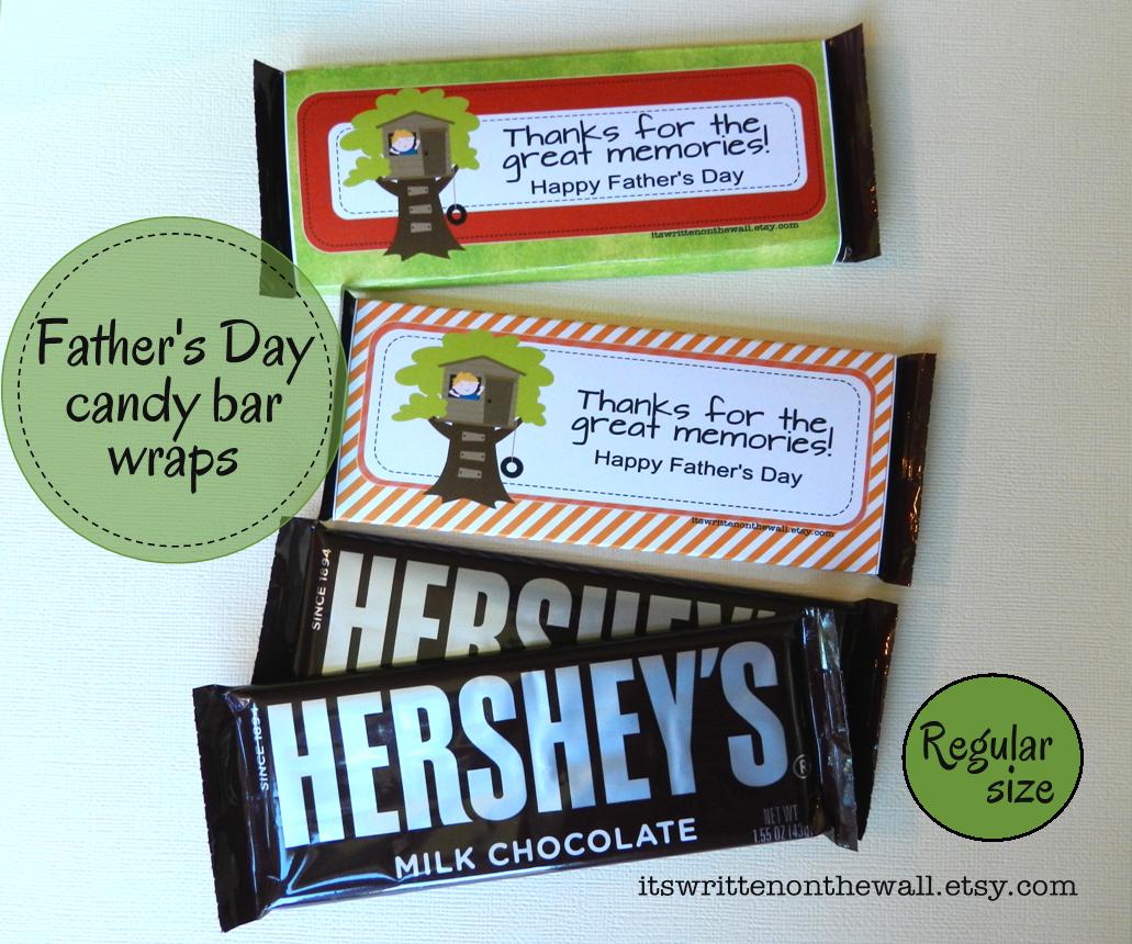 14 Father's Day Themed Candy Bar WrapsFor Reg. Bars & Giant BarsEasy