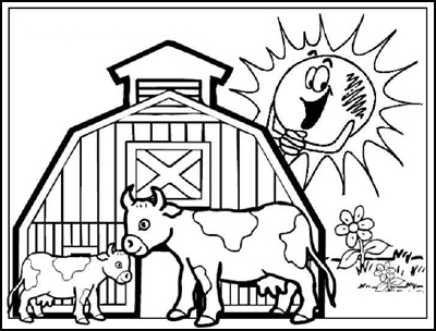 Ausmalbilder zum Ausdrucken: Ausmalbilder Bauernhof