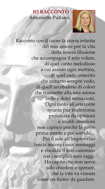 LA MIA PRIMA POESIA, PUBBLICATA NEL CALENDARIO DELL'ACCADEMIA DEI BRONZI DI CATANZARO