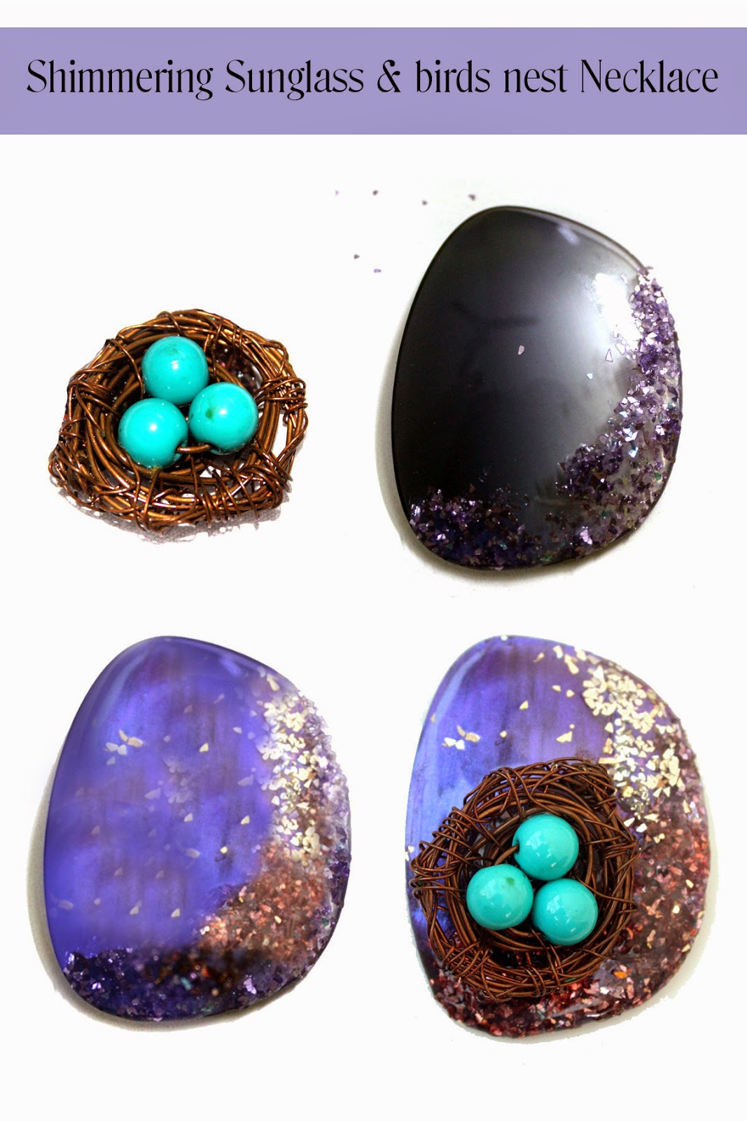 How to Make a Bird Nest Necklace Craft Paper Scissors