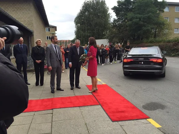 Crown Princess Mary of Denmark attends the opening of the International School of Aarhus Academy for Global Education 