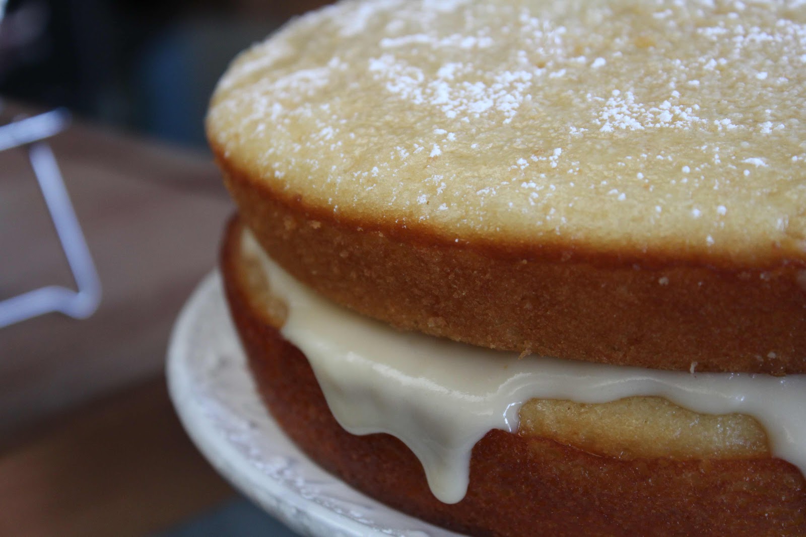 Fat and Happy Blog Almond Cake with Ginger Rosemary Syrup and