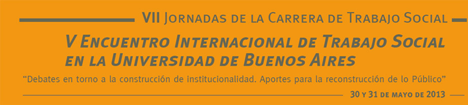 VII Congreso y V Encuentro Internacional de Trabajo Social 