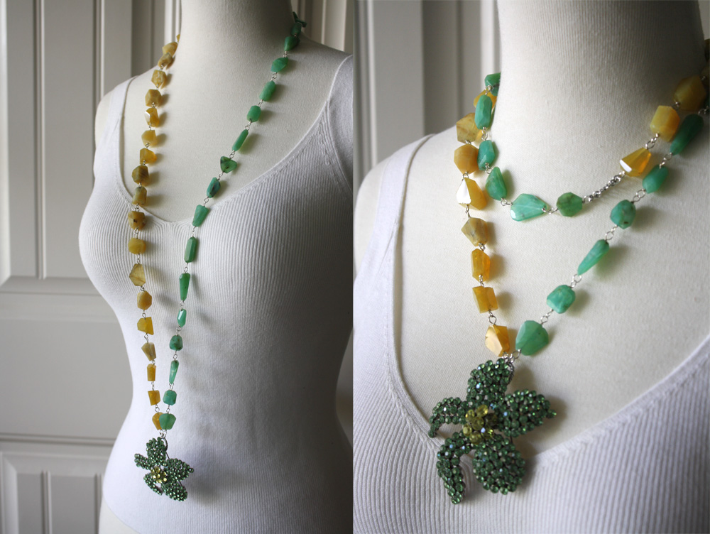 eNVe Designs How to get more styles from your double stranded necklaces